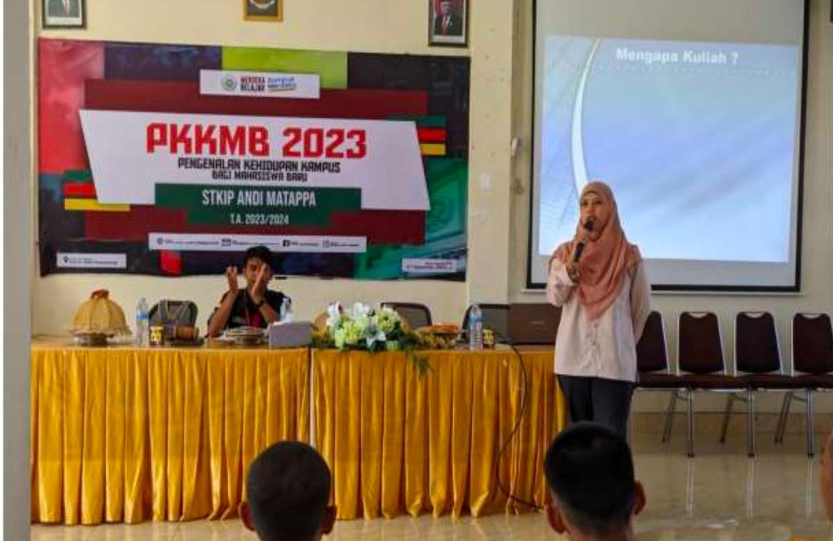 Sosialisasi Visi dan Misi Prodi PGSD STKIP Andi Matappa kepada Mahasiswa Baru melalui PKKMB